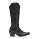 Durango Women's Crush 16" Snip Toe Tall Western Boot - Polished Black Onyx - DRD0513 - Side Profile - Overlook Boots