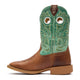 Durango Women's Shyloh 10" Square Toe Western Boot - Mocha/Jade Green - DRD0515 - Inside Profile - Overlook Boots