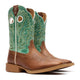 Durango Women's Shyloh 10" Square Toe Western Boot - Mocha/Jade Green - DRD0515 - Pair - Overlook Boots