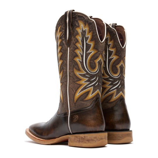 Durango Women's Lady Rebel Pro 12" Square Toe Western Boot - Burnished Peppercorn - DRD0516 - Back View - Overlook Boots
