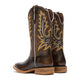 Durango Women's Lady Rebel Pro 12" Square Toe Western Boot - Burnished Peppercorn - DRD0516 - Back View - Overlook Boots