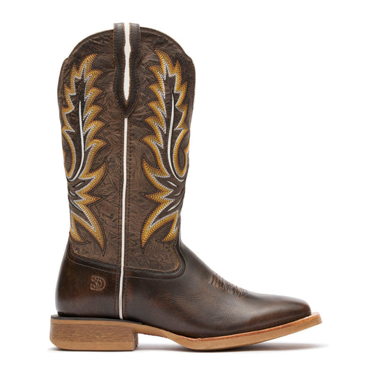 Durango Women's Lady Rebel Pro 12" Square Toe Western Boot - Burnished Peppercorn - DRD0516 - Side Profile - Overlook Boots