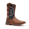Durango Women's Lady Rebel America 250 Flag 10" Square Toe Western Boot - Filly Brown - DRD0520 - Front Angle - Overlook Boots