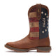 Durango Women's Lady Rebel America 250 Flag 10" Square Toe Western Boot - Filly Brown - DRD0520 - Inside Profile - Overlook Boots