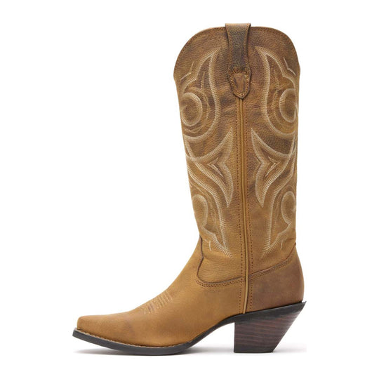 Durango Women's Crush Jealousy 13" Snip Toe Western Boot - Tan - RD3514 - Inside Profile - Overlook Boots