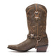 Durango Women's Crush Heartbreaker 11" J Toe Western Boot - Brown - RD4155 - Inside Profile - Overlook Boots