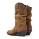 Durango Women's Slouch 11" R Toe Western Boot - Distressed Tan - RD542 - Back View - Overlook Boots