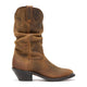 Durango Women's Slouch 11" R Toe Western Boot - Distressed Tan - RD542 - Inside Profile - Overlook Boots