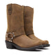 Durango Women's Harness 10" Snoot Toe Western Boot - Distressed Brown - RD594 - Pair - Overlook Boots