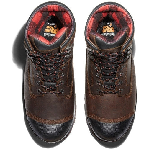 Timberland Pro Men's Boondock 8" Composite Toe Waterproof Work Boot -Brown- TB1A128P214 - Overlook Boots