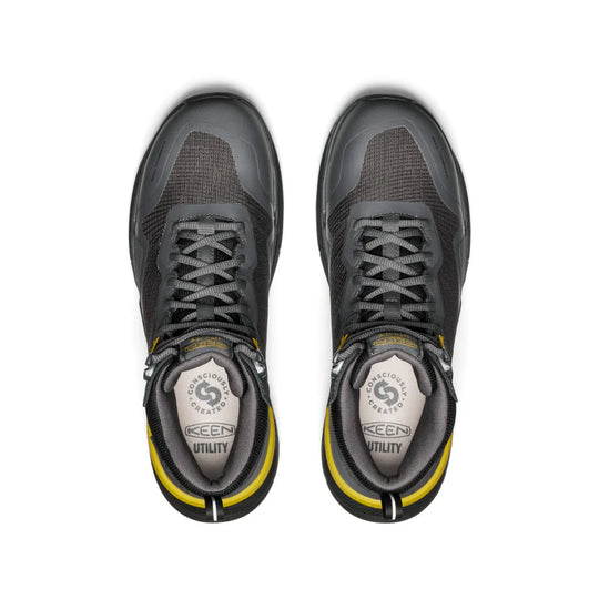 Keen Men's Synchro Carbon Toe Waterproof Work Boot- Black- 1030305 - Overlook Boots