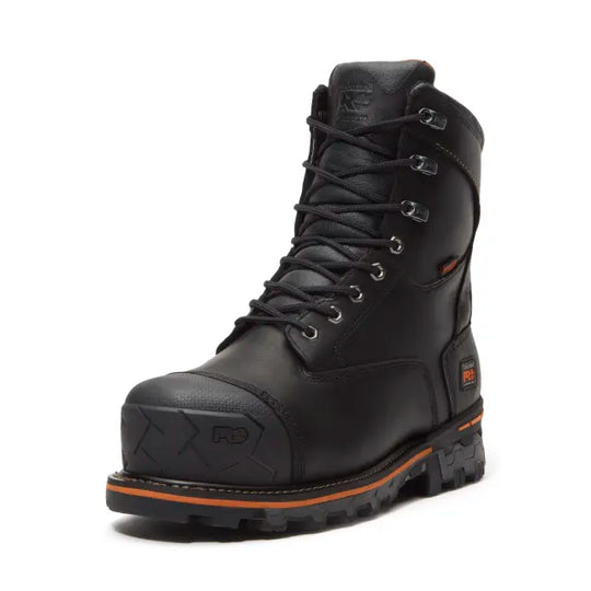 Timberland Pro Men's Boondock 8" Comp Toe WP 200G Ins. Work Boot - Black - TB0A5MA1W021