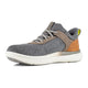 Florsheim Men's Fleet Work Composite Toe Static Dissipative Elastic Work Sneaker - Gray and Brown - FS2780 - Inside Angle - Overlook Boots