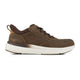 Florsheim Men's Fleet Work Composite Toe Static Dissipative Elastic Work Sneaker - Brown - FS2782 - Side Profile - Overlook Boots