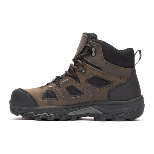 Georgia Men's TrailPoint 6" Carbon Toe Waterproof Hiker Work Boot - Black/Grey - GB00748 - Overlook Boots