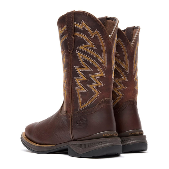 Georgia Men's Aero LT 11" Soft Toe Waterproof Square Toe Western Work Boot - Brown - GB00751 - Overlook Boots