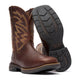 Georgia Men's Aero LT 11" Soft Toe Waterproof Square Toe Western Work Boot - Brown - GB00751 - Overlook Boots
