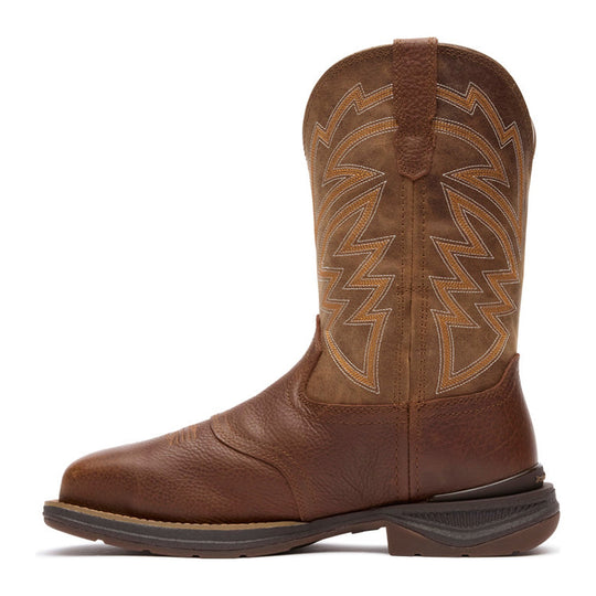 Georgia Men's Aero LT 11" Carbon Toe Waterproof Square Toe Western Work Boot - Brown/Tan - GB00753 - Overlook Boots