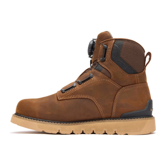 Georgia Men's Carbon Flex 6" Soft Toe Waterproof BOA Wedge Work Boot - Brown - GB00758 - Overlook Boots