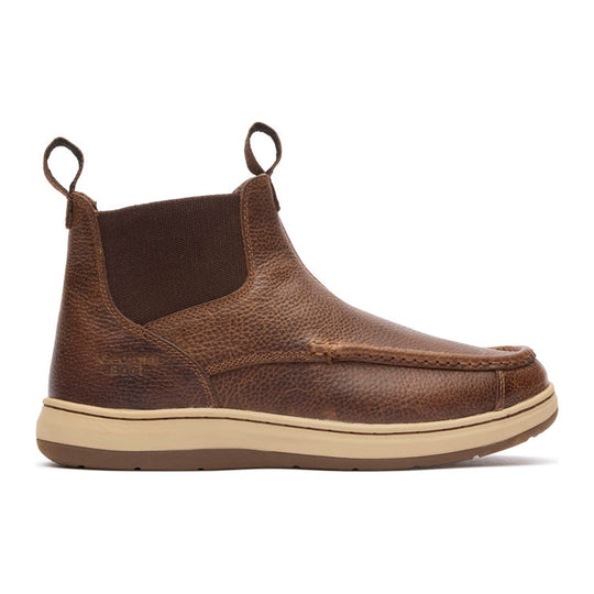 Georgia Men's Eagle SuperLyte 5.5" Soft Toe Moc Toe Chelsea Boot - Brown - GB00759 - Overlook Boots