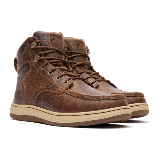 Georgia Men's Eagle SuperLyte 5" Soft Toe Moc Toe Chukka Boot - Brown - GB00760 - Overlook Boots