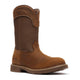 Georgia Men's Core 37 Farm & Ranch 11" Soft Toe Waterproof Pull-On Work Boot - Brown - GB00762 7 / Medium / Brown - Overlook Boots