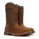 Georgia Men's Core 37 Farm & Ranch 11" Soft Toe Waterproof Pull-On Work Boot - Brown - GB00762 - Overlook Boots