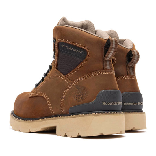 Georgia Men's Carbon Flex 6" Soft Toe Waterproof BOA Work Boot - Brown - GB00774 - Overlook Boots