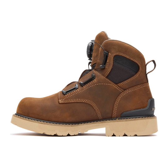 Georgia Men's Carbon Flex 6" Soft Toe Waterproof BOA Work Boot - Brown - GB00774 - Overlook Boots