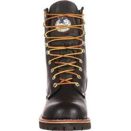 Georgia Men's 8" Logger Work Boot - Black - G8120  - Overlook Boots