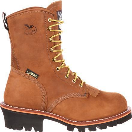 Georgia Men's 8" Steel Toe Waterproof Insulated Logger Work Boot - Brown - G9382 - Overlook Boots