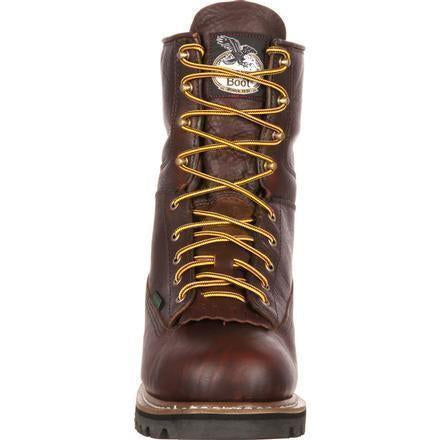 Georgia Men's 8" Waterproof Lace to Toe Work Boot - Brown - G101  - Overlook Boots