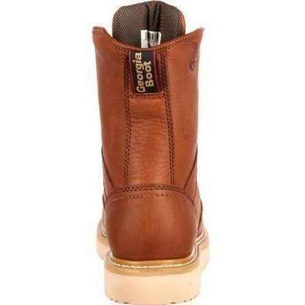 Georgia Men's 8" Wedge Steel Toe Work Boot - Brown - G8342  - Overlook Boots