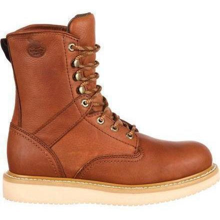 Georgia Men's 8" Wedge Work Boot - Tobacco - G8152  - Overlook Boots
