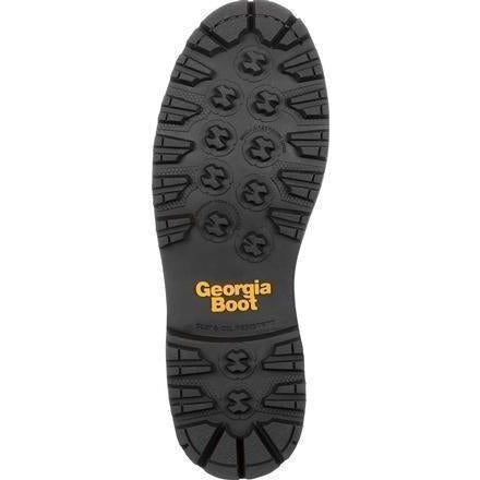 Georgia Men's Amped Lightweight 9" Logger Low Heel Waterproof Work Boot - Brown - GB00237 - Overlook Boots