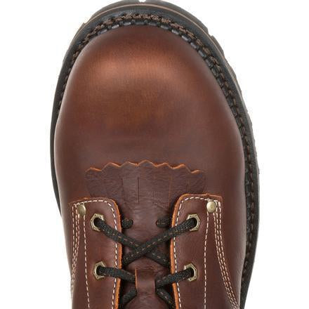 Georgia Men's Amped Lightweight Logger Composite Toe Waterproof Work Boot - Brown - GB00236 - Overlook Boots