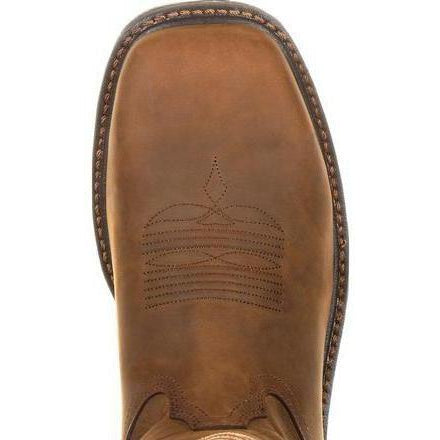 Georgia Men's Carbo-Tec 11" Lightweight Alloy Toe Waterproof Pull-On Western Work Boot GB00224 - Overlook Boots