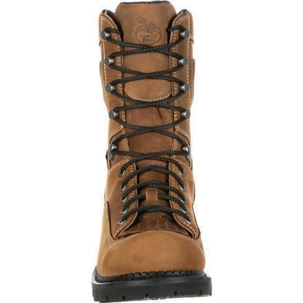 Georgia Men's Comfort Core 9" Composite Toe Logger Work Boot Brown GB00097 - Overlook Boots