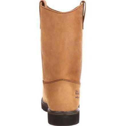 Georgia Men's Farm and Ranch Wellington Wedge Work Boot - Brown - G4432  - Overlook Boots
