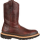Georgia Men's Giant Steel Toe Pul-On Work Boots - Brown - G4374  - Overlook Boots