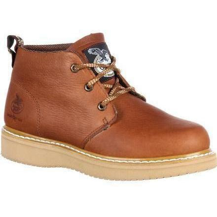 Georgia Men's Wedge Chukka Wedge Work Boot - Tobacco - GB1222 7.5 / Medium / Tobacco - Overlook Boots