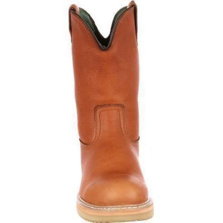 Georgia Men's Wedge Wellington Work Boot - Brown - G5153  - Overlook Boots