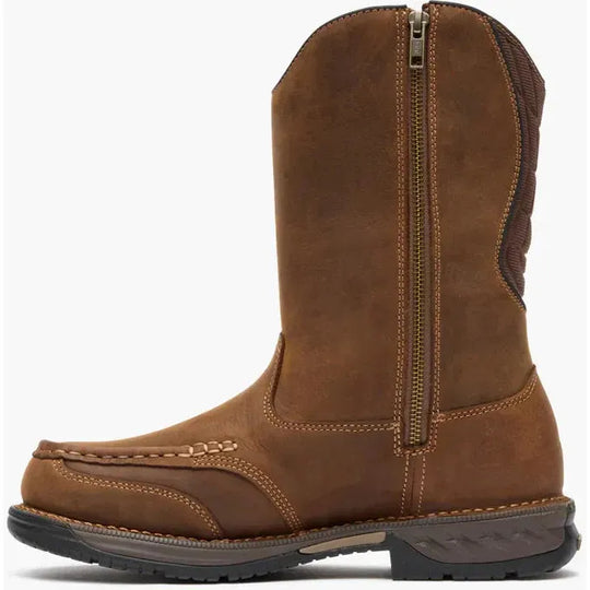 Georgia Men's Athens 360 11" Moc Toe WP Pull On Work Boot- Brown- GB00738 - Overlook Boots