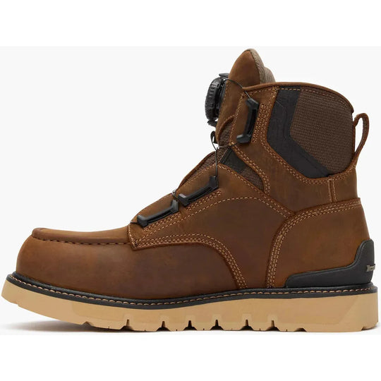 Georgia Men's Carbon Flex 6" Moc Toe WP Wedge Work Boot- Brown- GB00729 - Overlook Boots