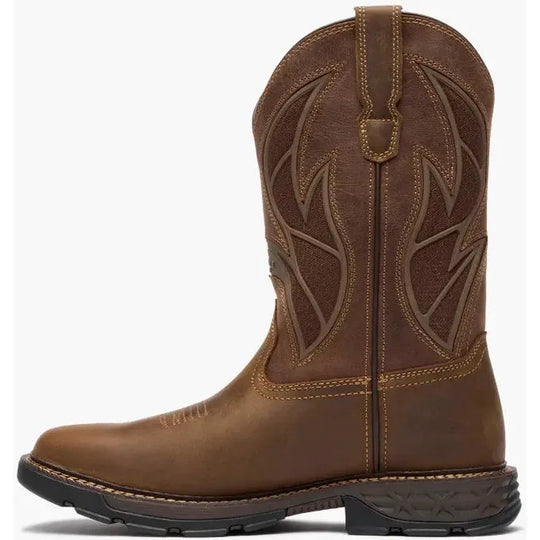 Georgia Men's Carbo-Tec FLX 11" Alloy Toe Pull On Work Boot- Brown- GB00736 - Overlook Boots