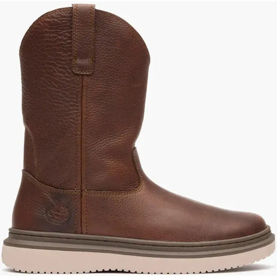 Georgia Men's Superlyte 11" Pull On Wedge Work Boot- Brown- GB00743 - Overlook Boots