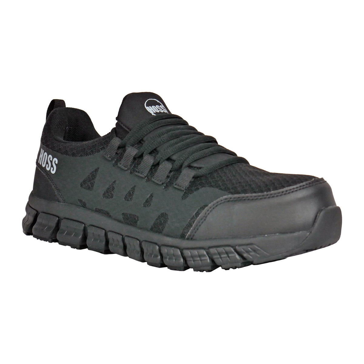 Hoss Men's Sparks SD Composite Toe Athletic Work Shoe - Black - 10167 7 / Medium / Black - Overlook Boots