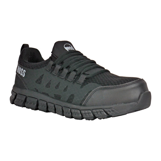 Hoss Women's Sparks SD Composite Toe Athletic Work Shoe - Black - 20168 5 / Medium / Black - Overlook Boots