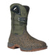Hoss Men's Fallen Hero Composite Toe Waterproof Pull On Western Work Boot - Brown/Forest Green - 91072 7 / Medium / Brown/Forest Green - Overlook Boots