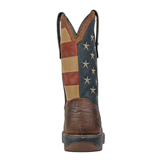 Hoss Men's Declaration Soft Toe Waterproof Pull On Western Work Boot - Brown - 94002 - Overlook Boots